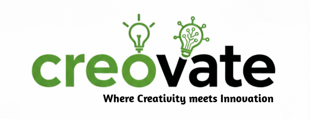 Creovate official logo - where creativity meets innovation. business , lifestyle , skill development blog logo
