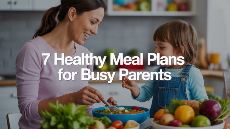 Happy parent preparing Healthy Meal Plans for Busy Parents with Picky Eaters