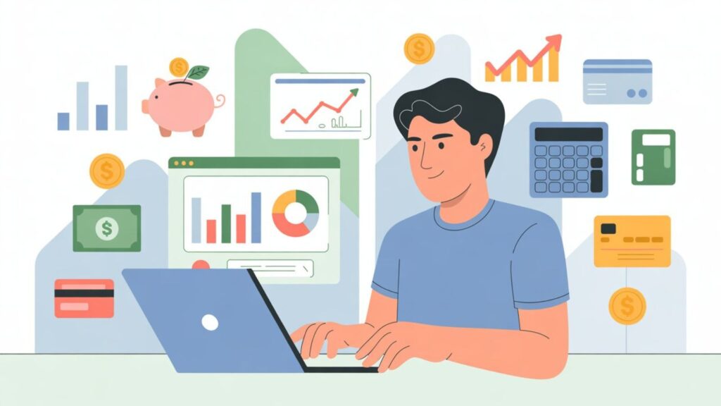 Personal Finance Blogging Illustration