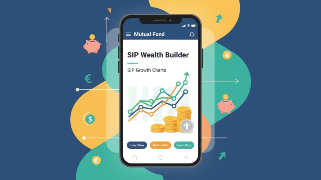 Freelancer using smartphone app for SIP and mutual fund investments