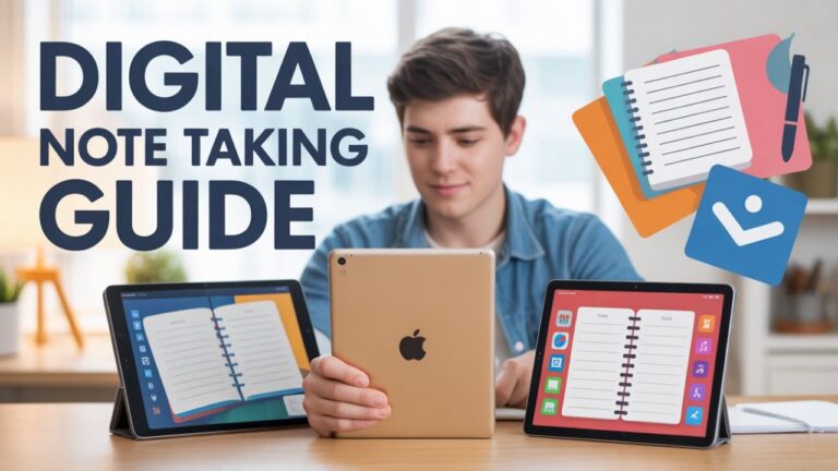 Digital note taking setup for students