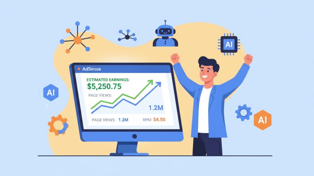 AdSense earnings from AI tool website