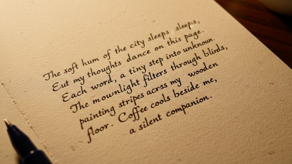 Micro Calligraphy Close Up