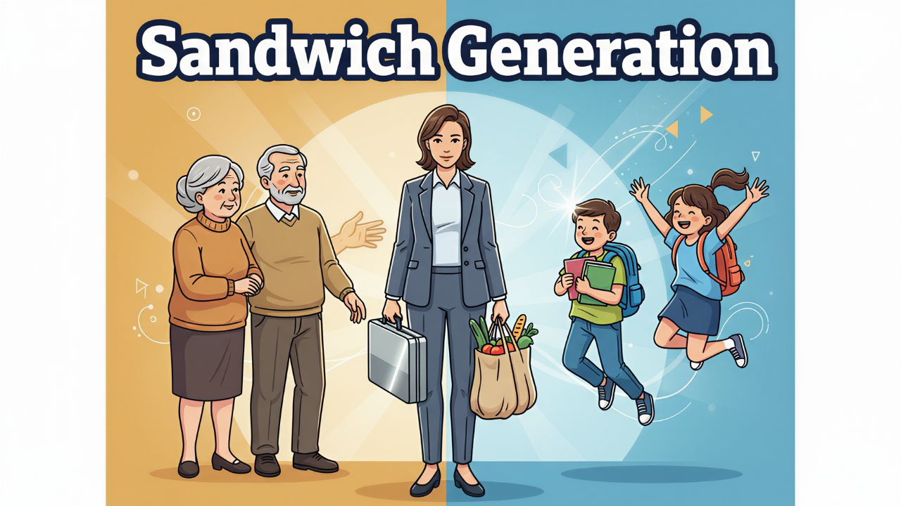 Sandwich Generation family pressure visual