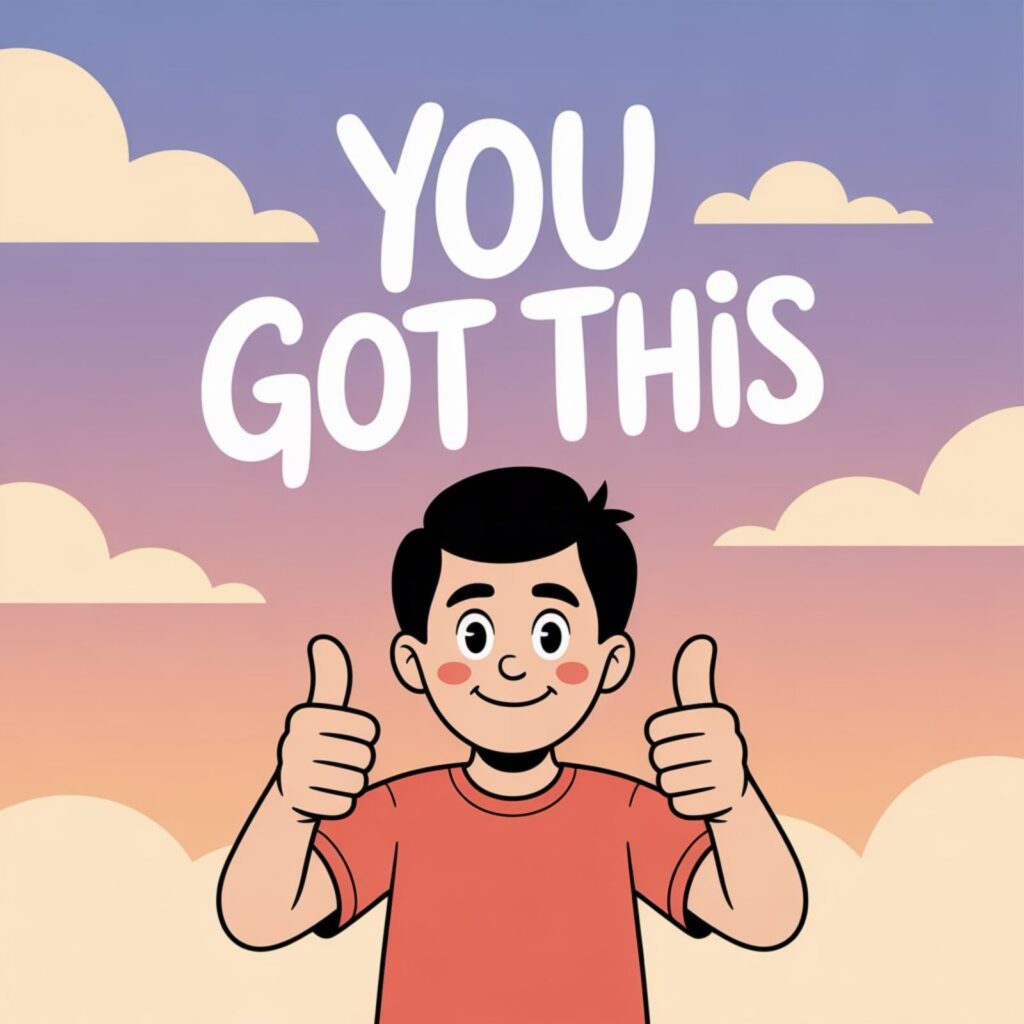 Support encouragement image end of article